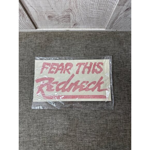 Fear This Redneck Vinyl Decal Sticker Red 9 x 4 Inches - Picture 5 of 5